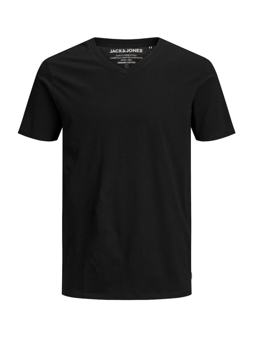 Μπλούζα κοντομάνικη ανδρική "V-neck tee" μαύρη