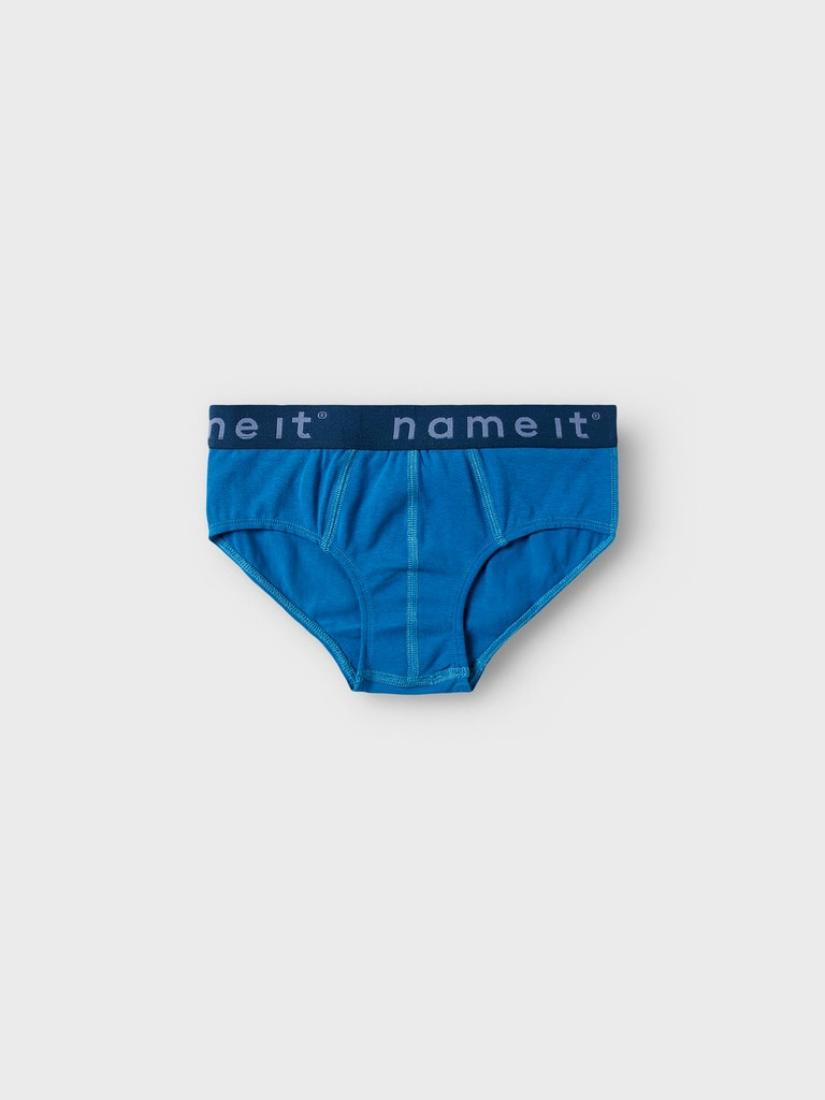 Σετ σλιπ 3τμχ "Name it" μπλε οργανικό βαμβάκι