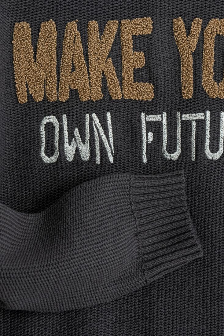 Πουλόβερ αγόρι ''Make your own future'' γκρι