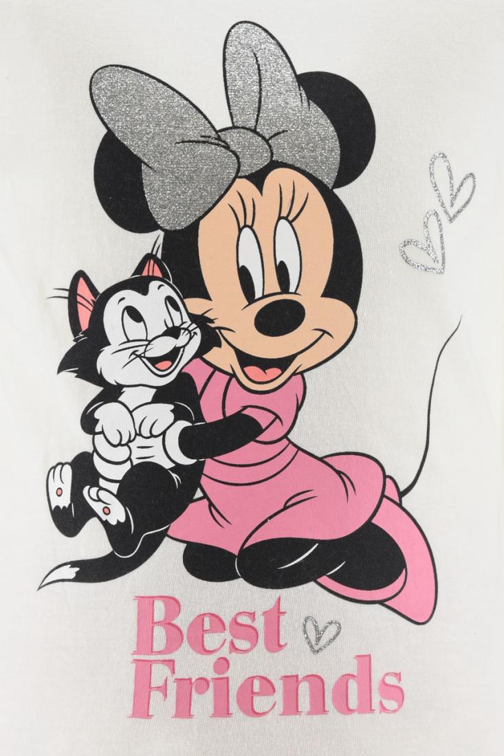 Πυτζάμα Minnie Mouse "Best friends" λευκή