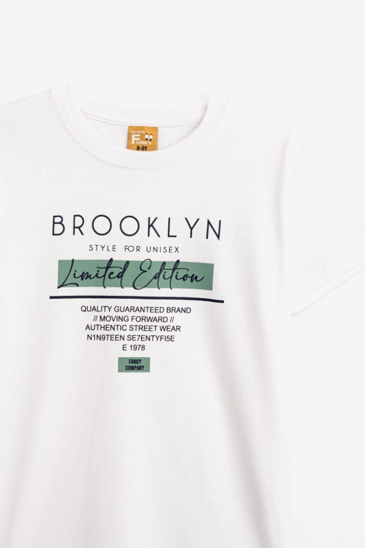 Μπλούζα "Brooklyn limited edition" λευκή