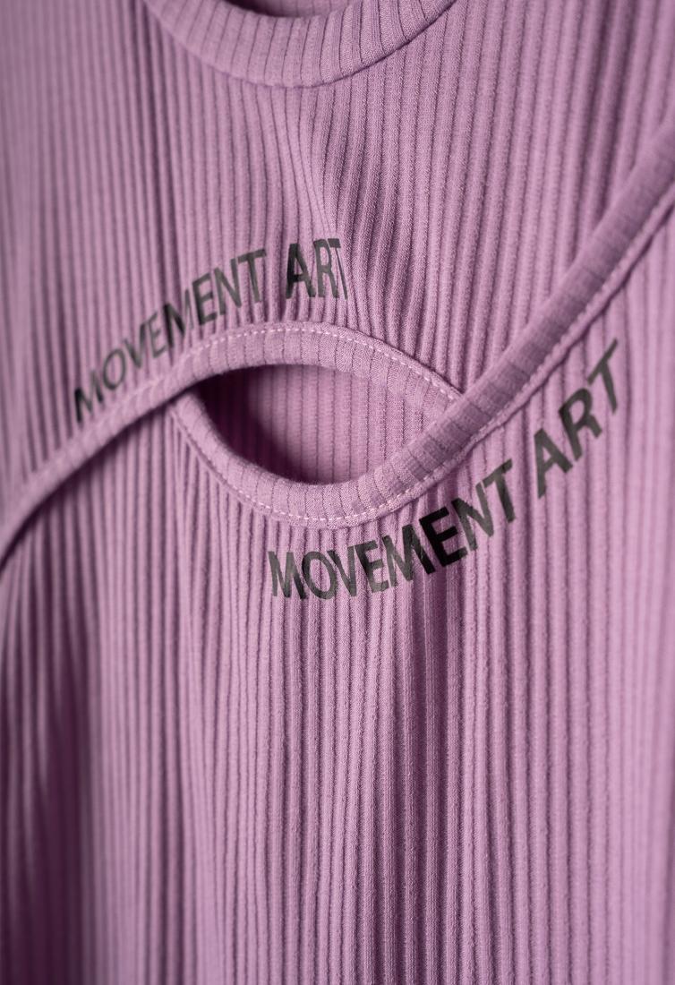 Φόρεμα "Movement art" λιλά