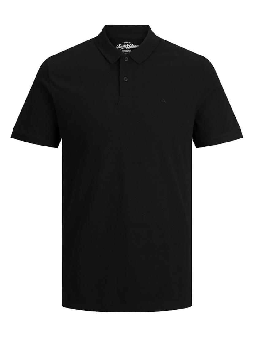 Μπλούζα polo κοντομάνικη ανδρική "Basic polo" μαύρη