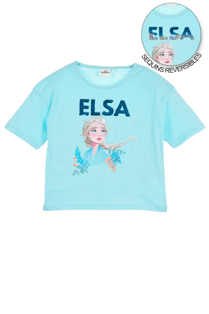 Μπλούζα Disney Frozen "Elsa" γαλάζια