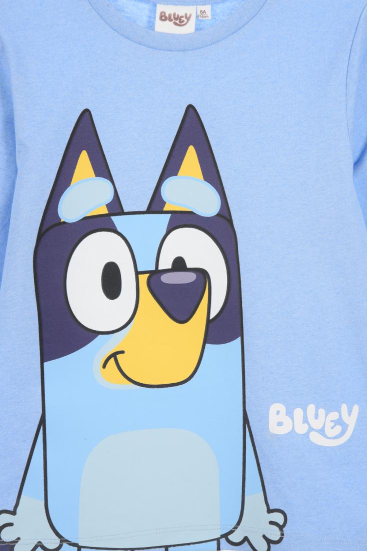 Μπλούζα αγόρι Bluey "Hey!" γαλάζια