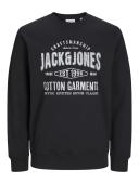 Μπλούζα μακρυμάνικη άνδρικη "Jeans Sweat" μαύρη