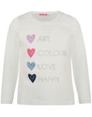 Μπλούζα "Art Colour Love Happy" εκρού