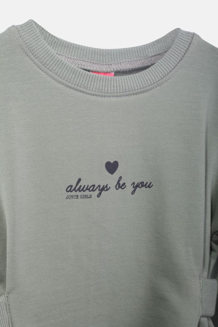 Φόρεμα φούτερ "Always be you" μέντα