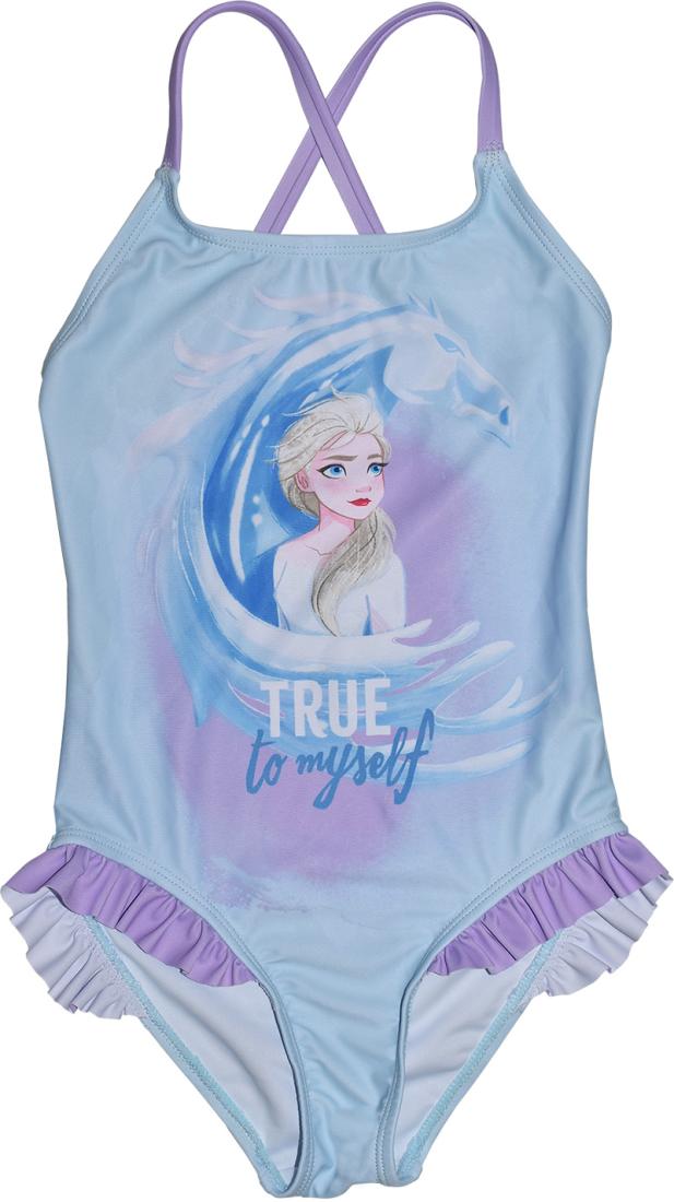 Ολόσωμο μαγιό "Frozen true to myself" γαλάζιο