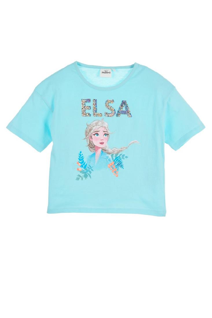 Μπλούζα Disney Frozen "Elsa" γαλάζια