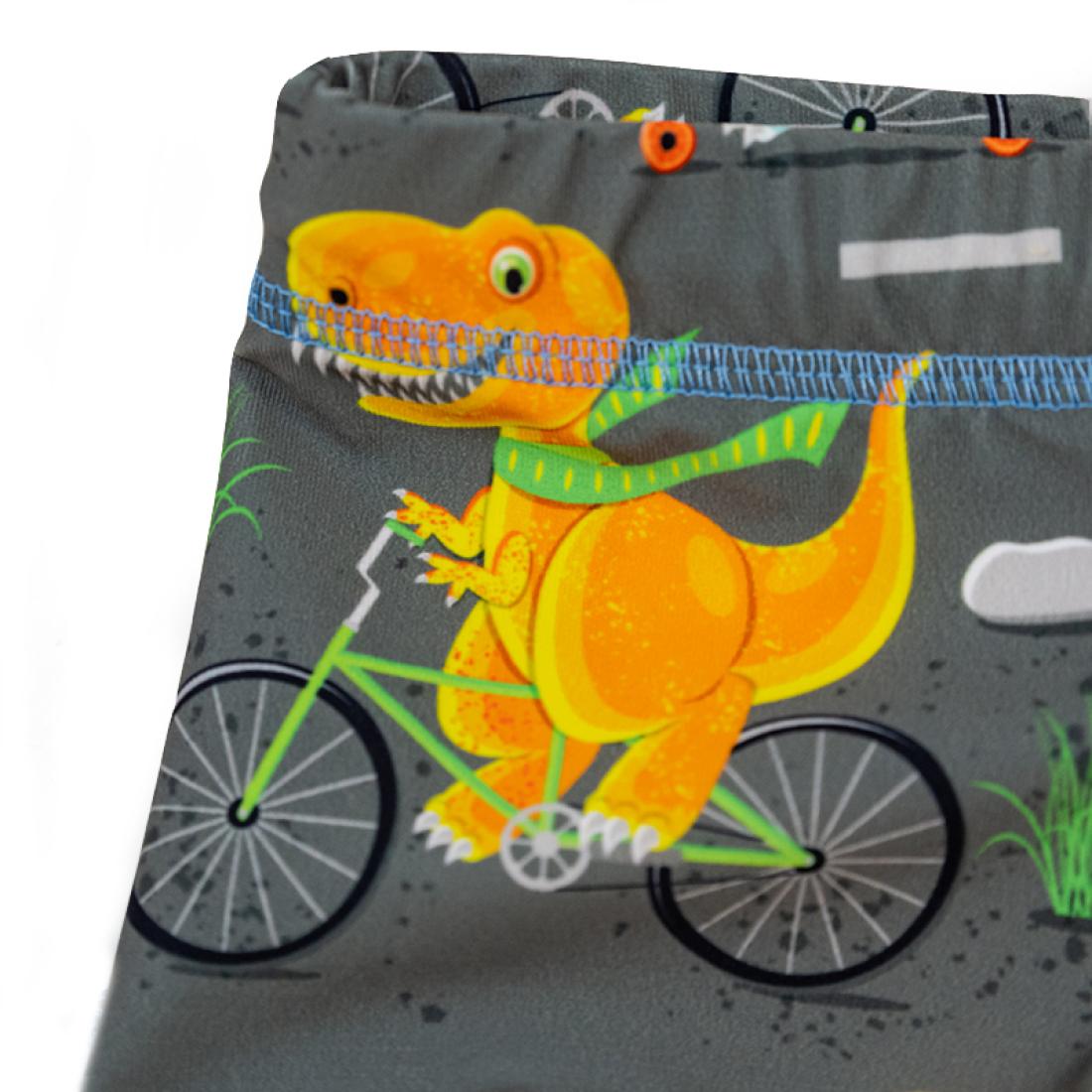 Μαγιό boxer "Dino Bicycle" γκρι