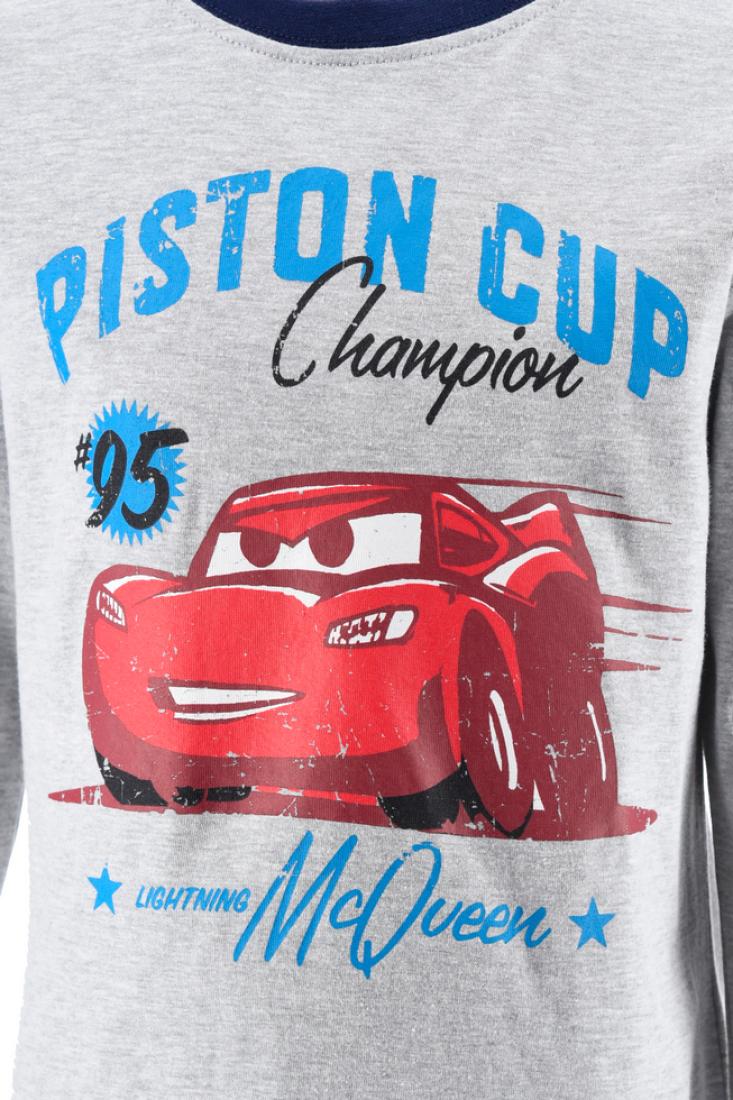 Πυτζάμα Mcqueen "Piston cup" γκρι μελανζέ