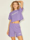 Μπλούζα crop top "Brook" λιλά