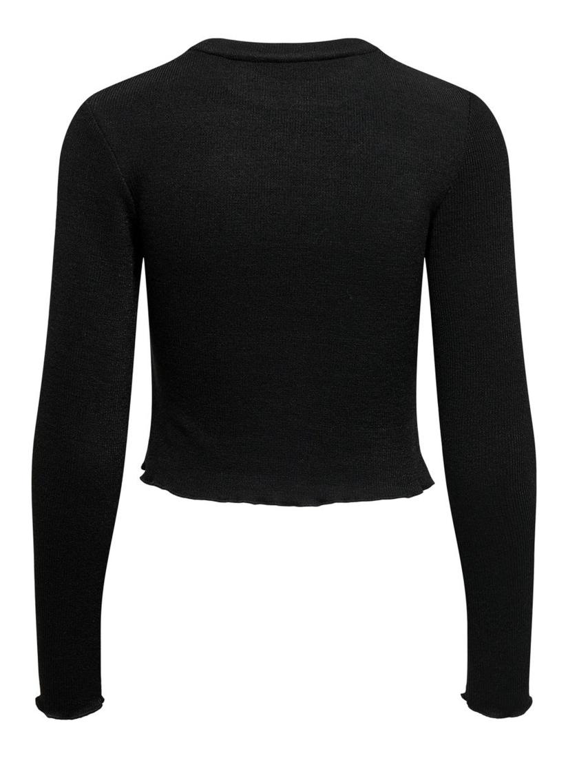 Μπλούζα "Cropped top" μαύρη