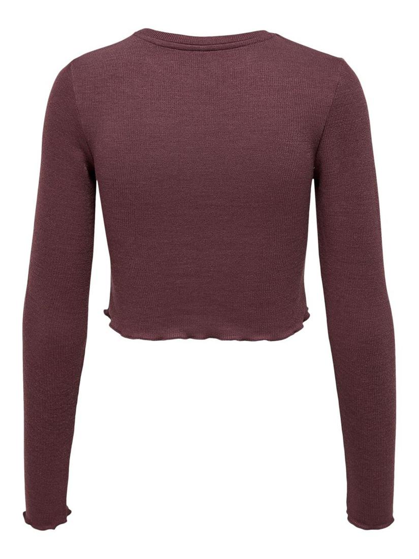 Μπλούζα "Cropped top" σάπιο μήλο