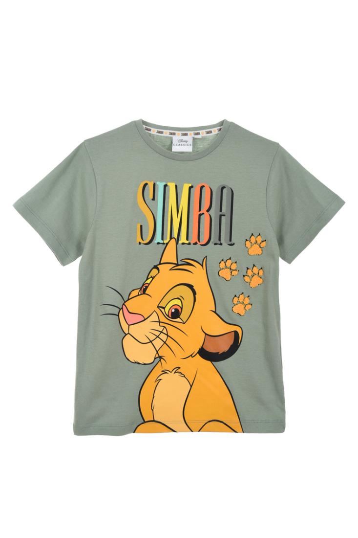 Μπλούζα κοντομάνικη αγόρι "Simba" μέντα