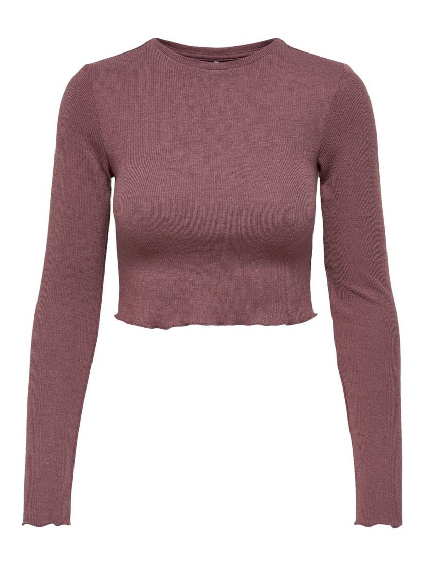 Μπλούζα "Cropped top" σάπιο μήλο