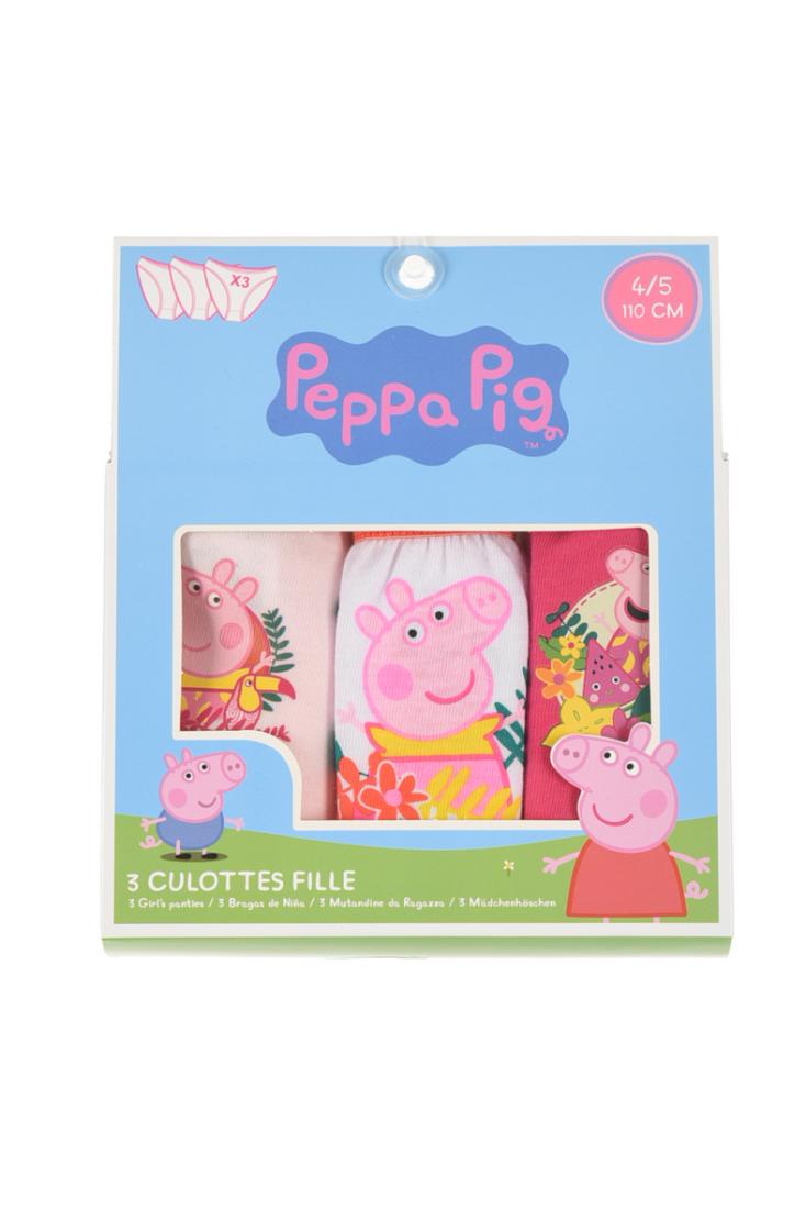 Σετ κυλοτάκια 3τμχ. "Peppa Pig fruits" φούξια