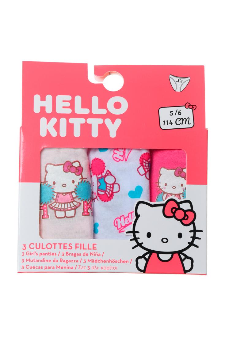 Σετ κυλοτάκια κορίτσι 3τμχ. "Hello Kitty" ροζ