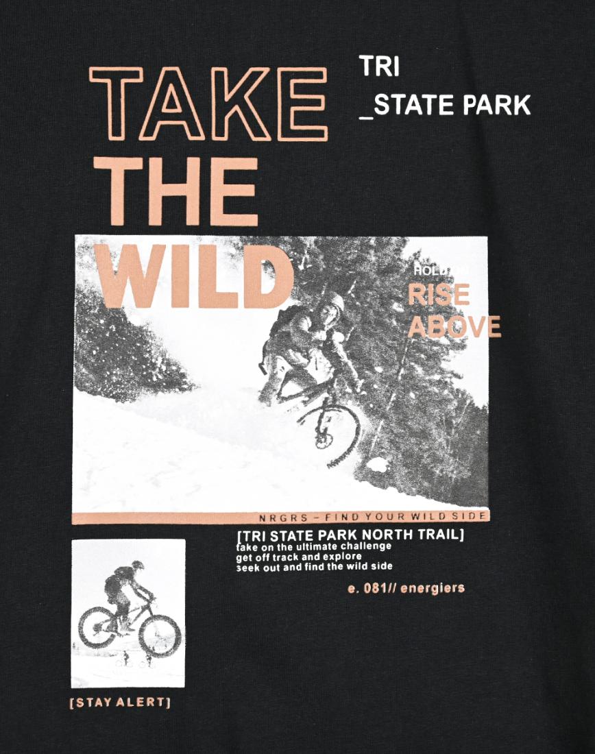 Μπλούζα "Take the wild" μαύρη