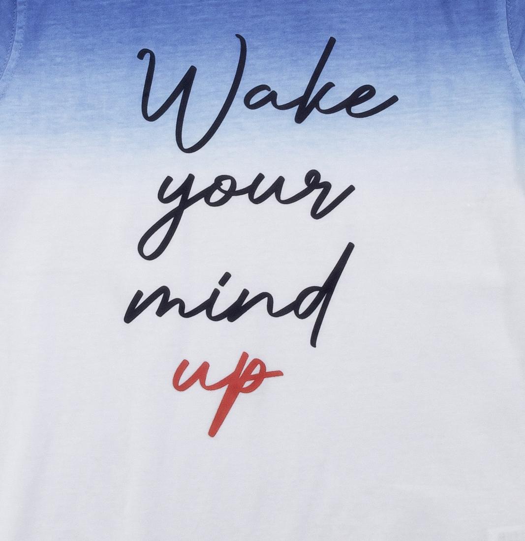 Μπλούζα "Wake your mind up" λευκή