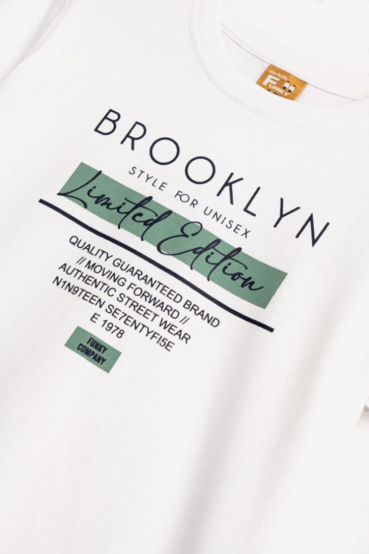 Μπλούζα "Brooklyn limited edition" λευκή