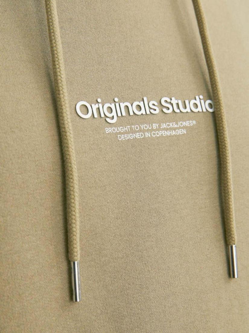 Μπλούζα φούτερ ανδρική "Originals studio" μπεζ