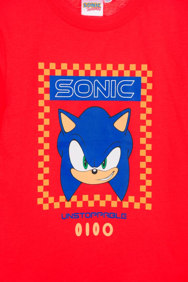 Μπλούζα αγόρι Sonic "Unstoppable" κόκκινη