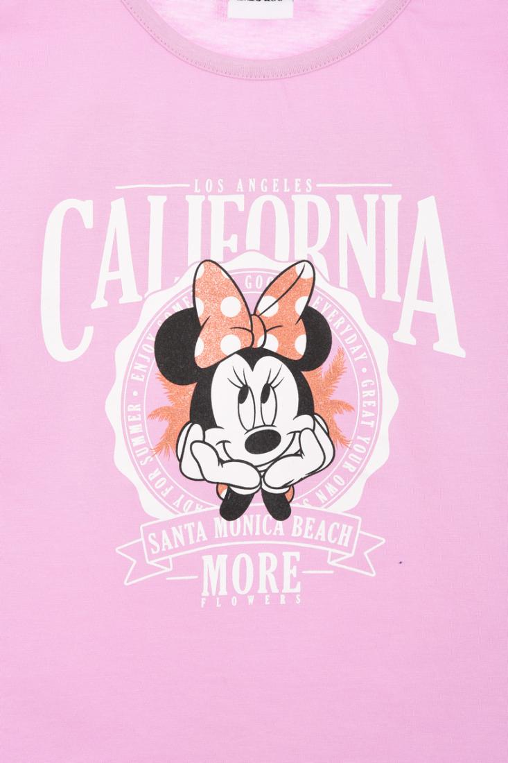 Μπλούζα κοντομάνικη κορίτσι "California minnie" ροζ