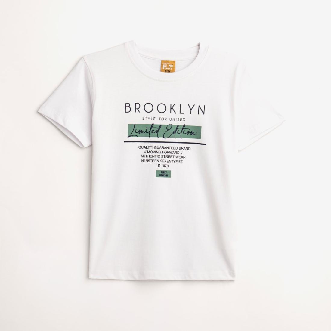 Μπλούζα "Brooklyn limited edition" λευκή