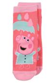 Αντιολισθητικές κάλτσες "Peppa pig" κοραλί