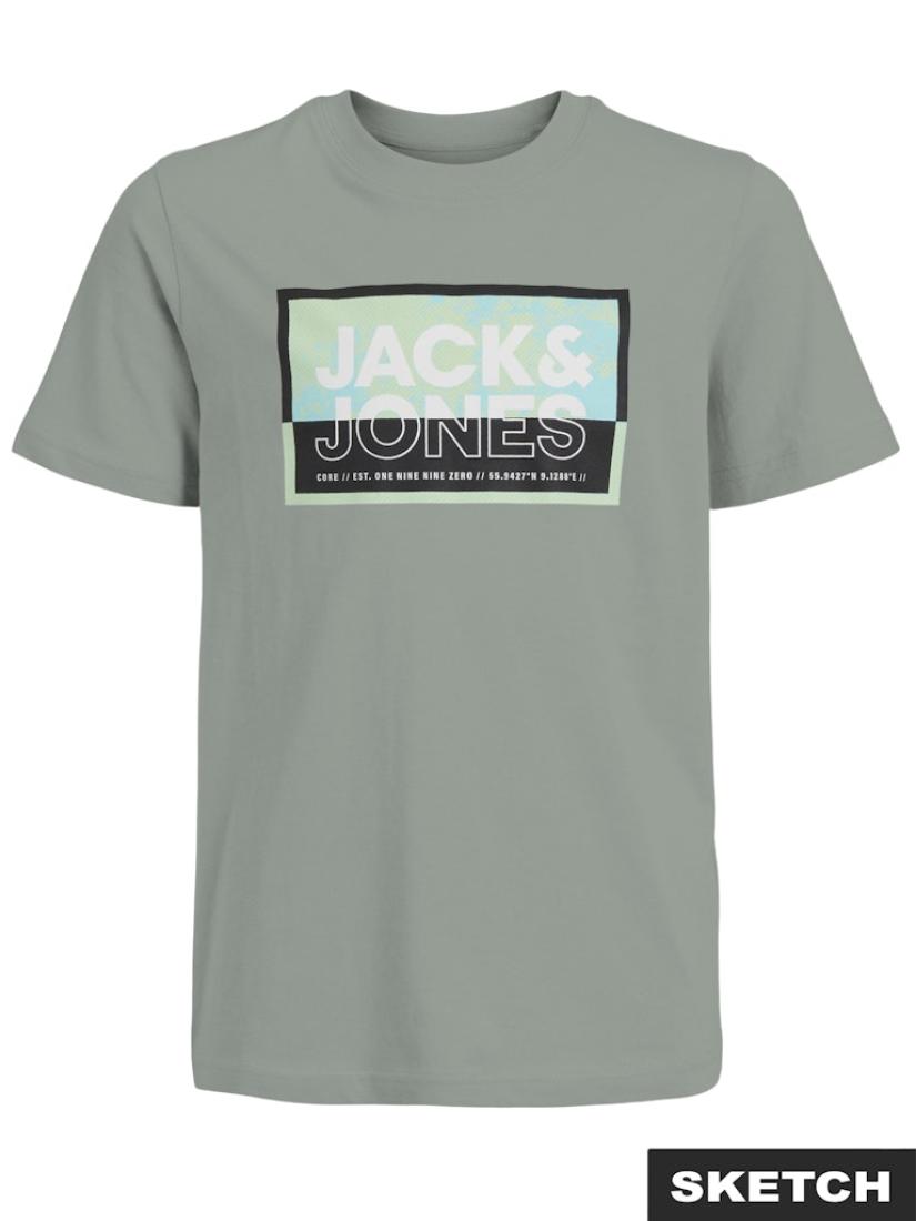 Μπλούζα κοντομάνικη αγόρι "Jack & Jones" μέντα