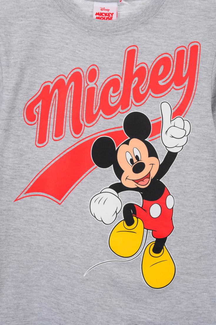 Μπλούζα αγόρι Mickey Mouse "Mickey" γκρι μελανζέ