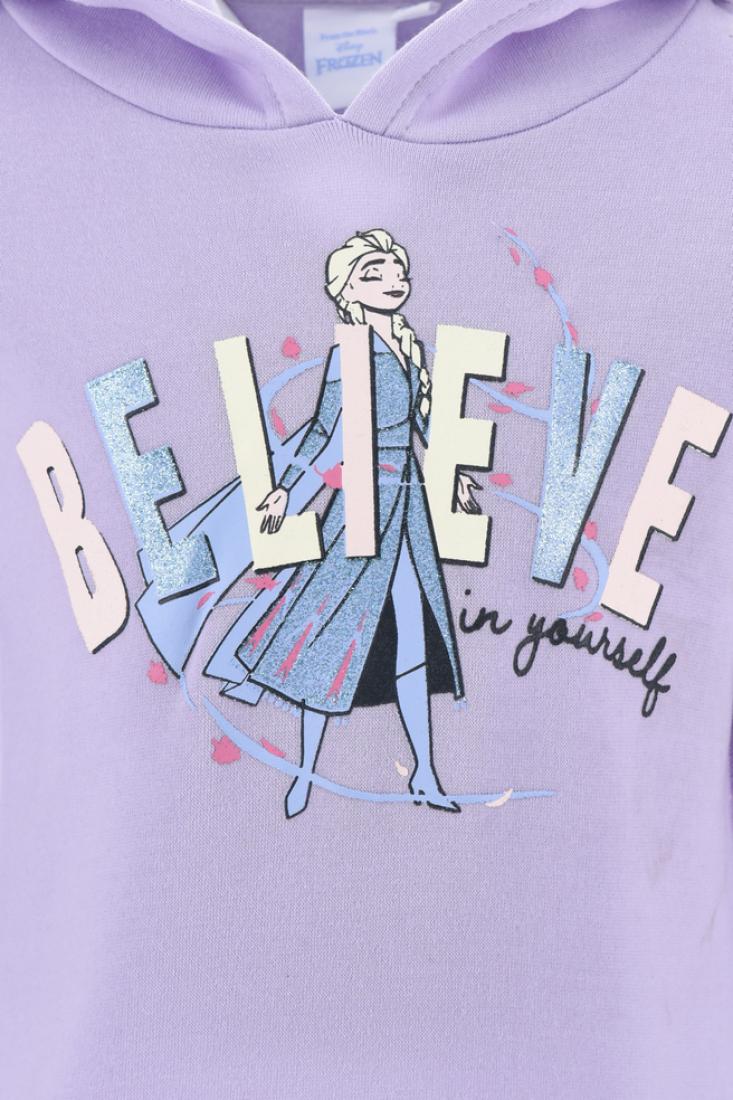 Μπλούζα φούτερ "Believe in yourself" λιλά