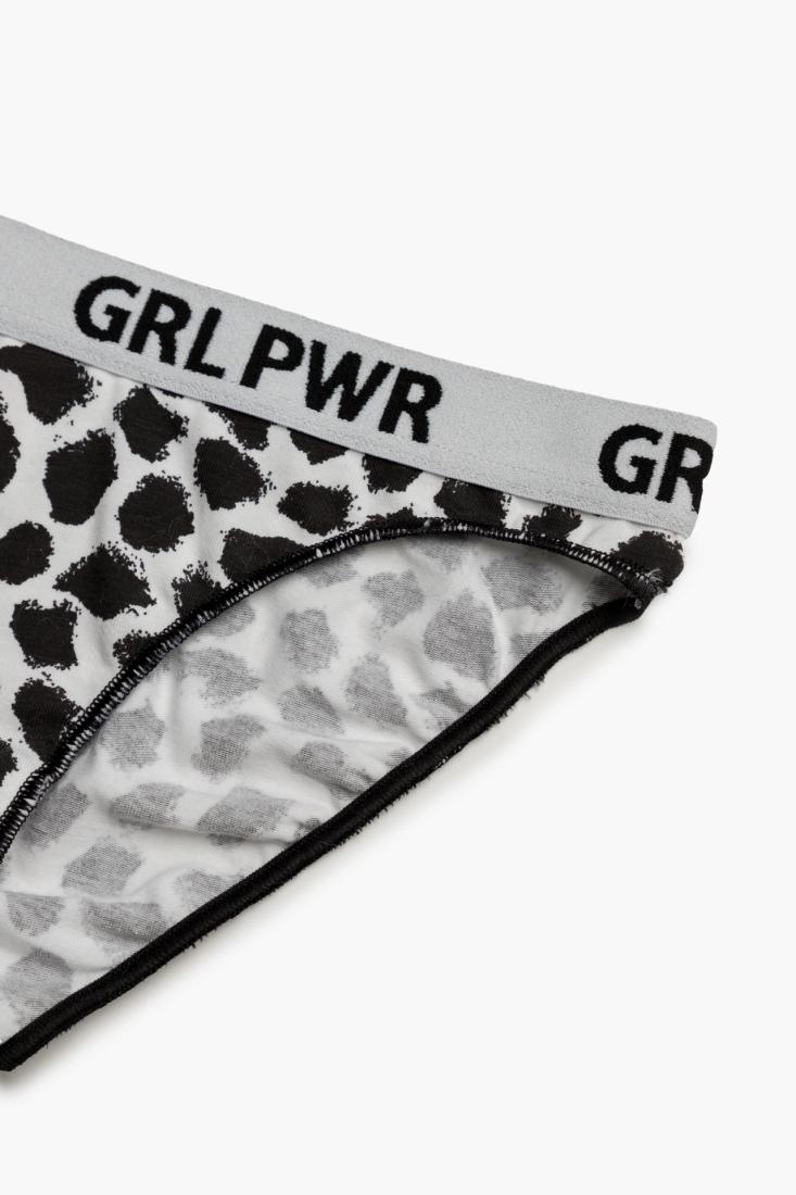 Σλιπ rio "GRL PWR" λευκό