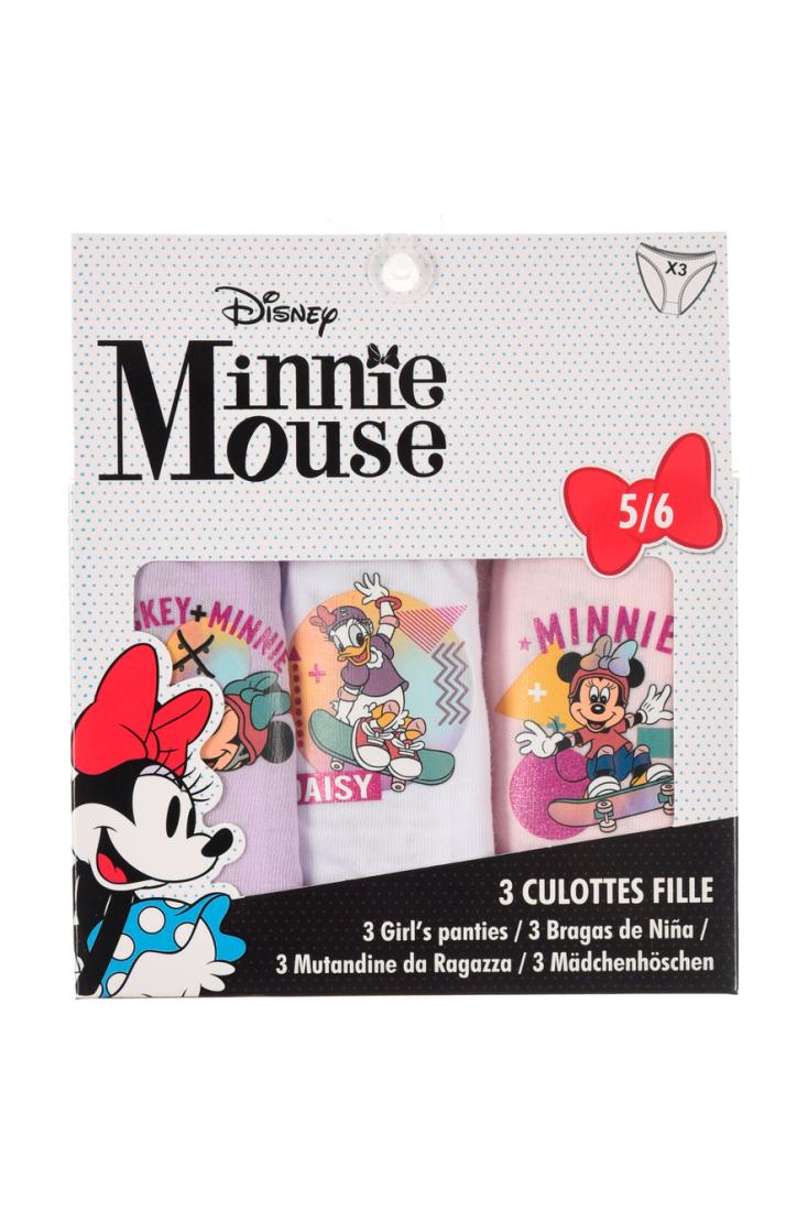 Σετ κυλοτάκια 3τμχ. "Μinnie Mouse" λιλά