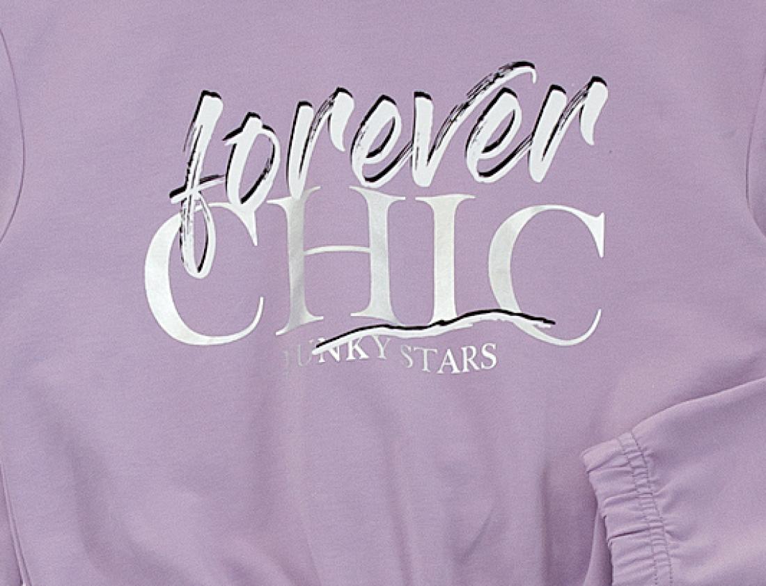 Σετ φόρμας εποχιακό "Forever chic" μωβ