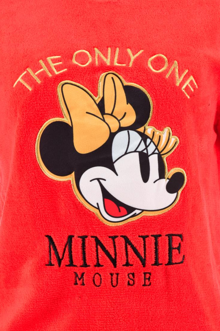 Πυτζάμα φλις "The only one Minnie mouse" κόκκινη