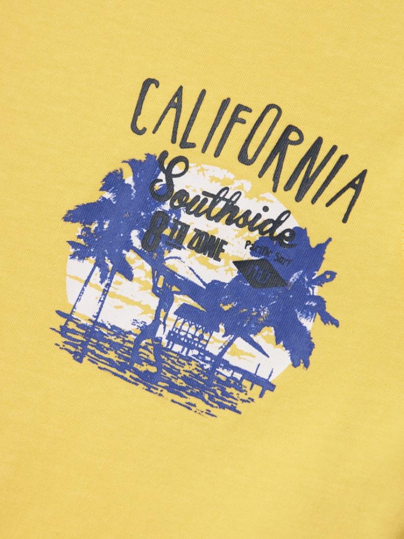 Μπλούζα αμάνικη αγόρι "California" κίτρινη