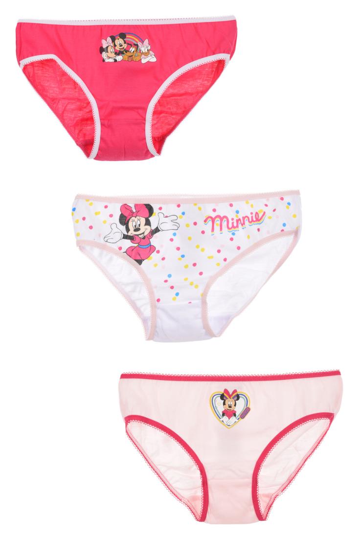 Σετ κυλοτάκια 3τμχ. "Minnie Mouse" λευκό