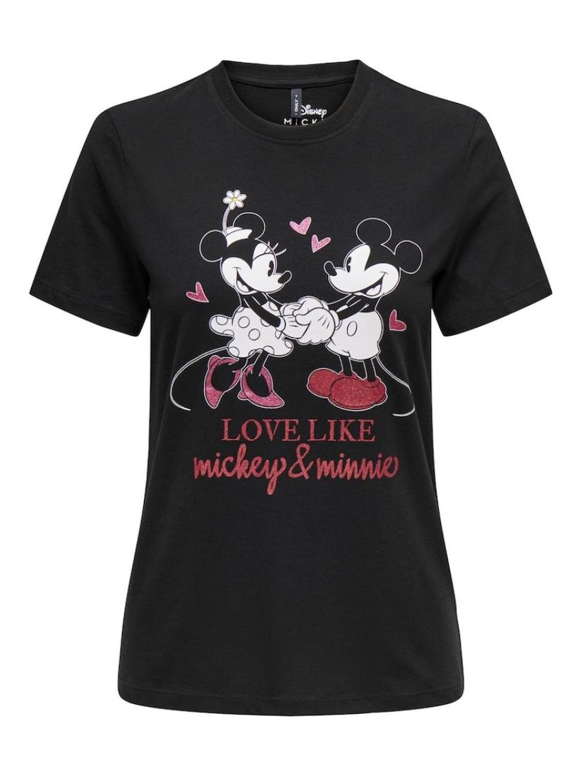 Μπλούζα "Minnie & Mickey" μαύρη