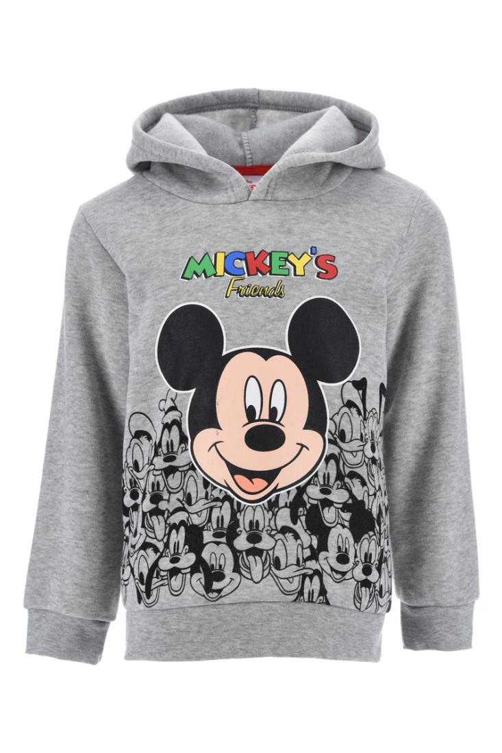 Μπλούζα φούτερ "Mickey's friends" γκρι μελανζέ