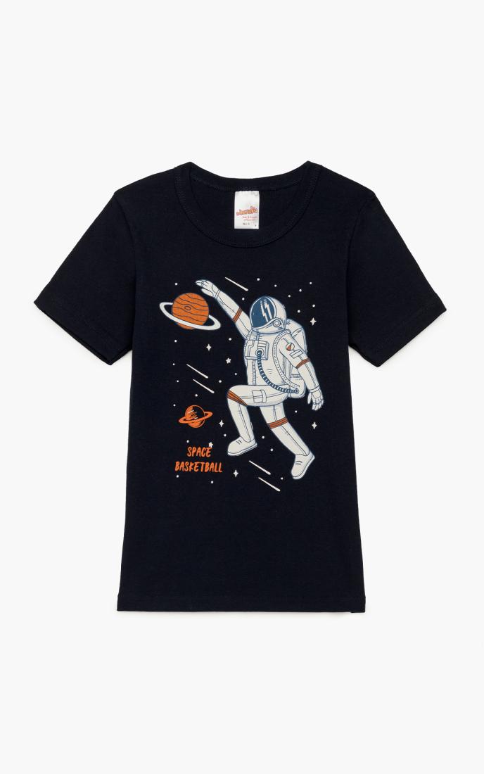 Φανέλα κοντομάνικη "Space basketball" μπλε