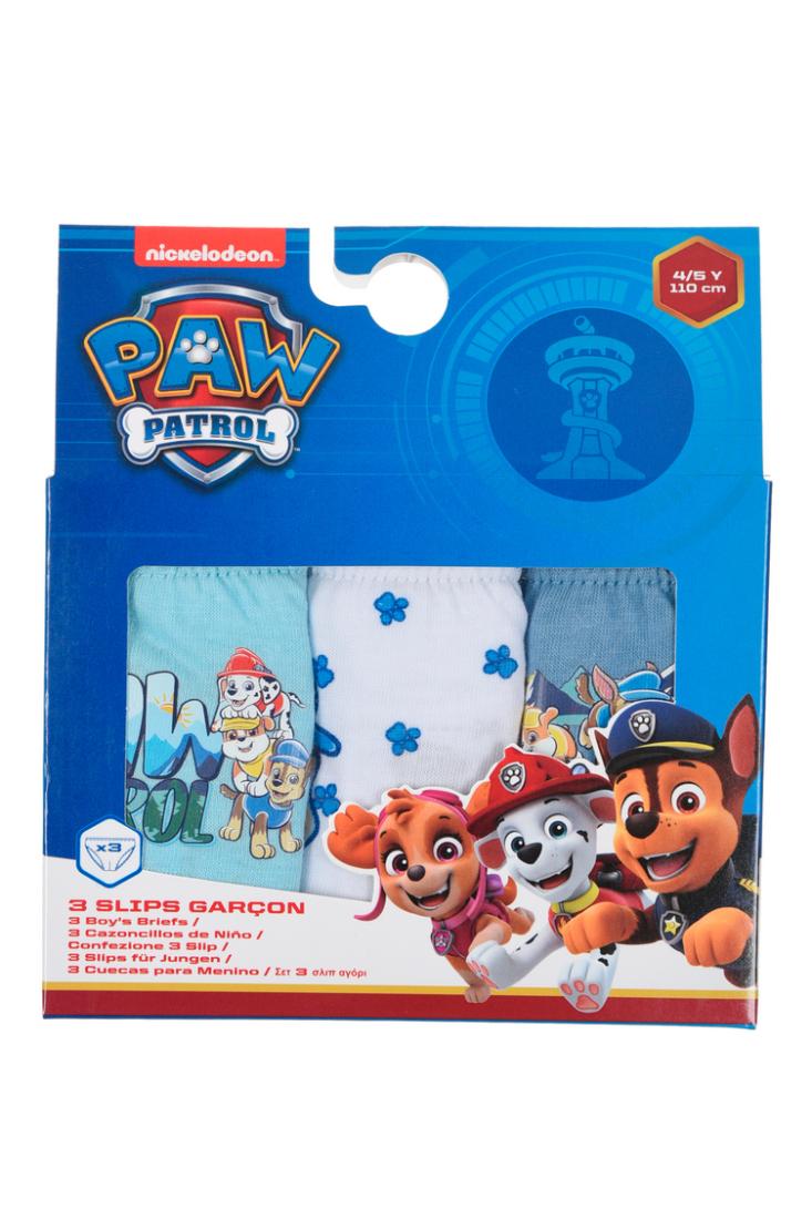 Σετ σλιπάκια αγόρι 3τμχ. "Paw Patrol" μέντα