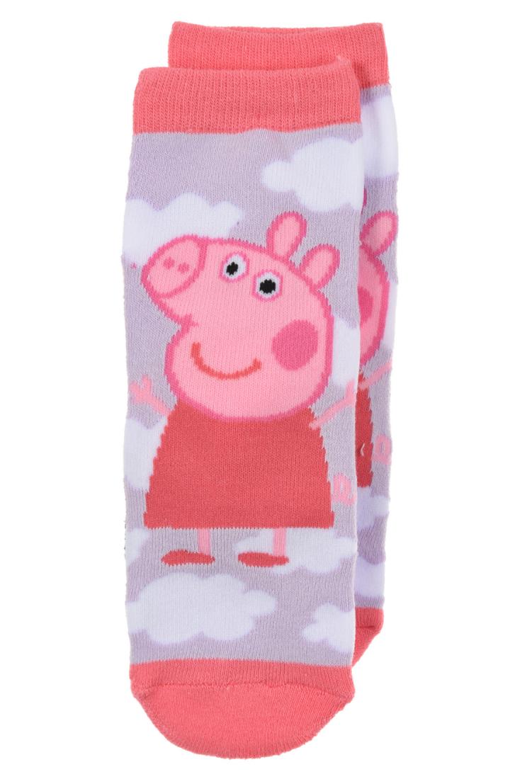 Αντιολισθητικές κάλτσες "Peppa pig" λιλά