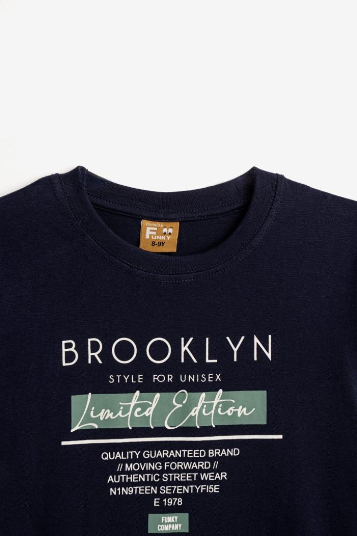 Μπλούζα "Brooklyn limited edition" μπλε