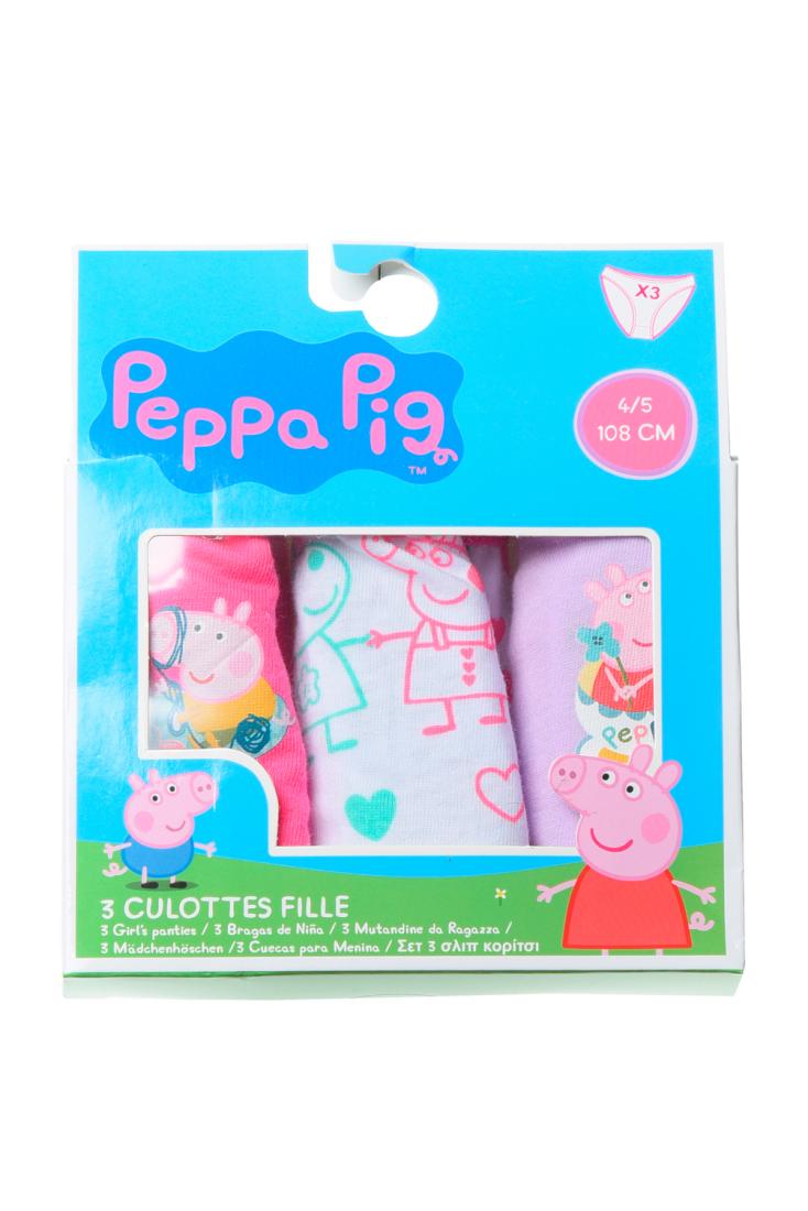 Σετ κυλοτάκια κορίτσι 3τμχ. "Peppa Pig" λιλά