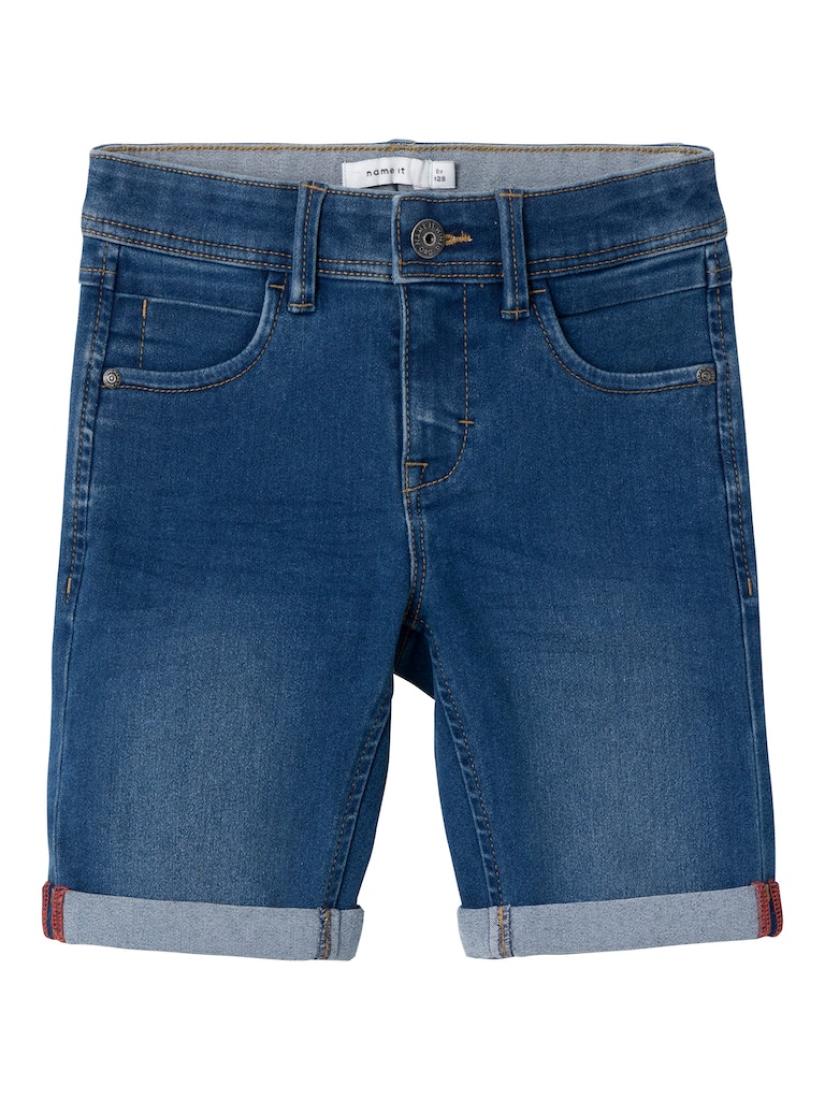 Βερμούδα τζιν αγόρι "Medium blue denim" μπλε