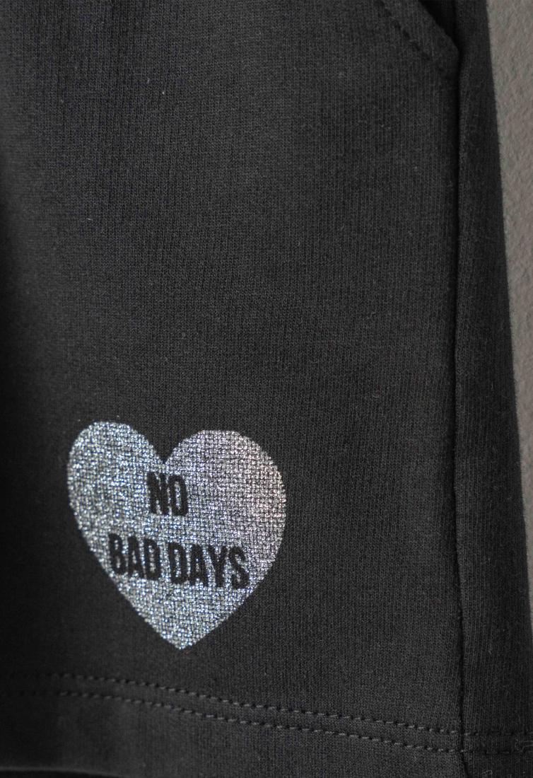 Σετ σορτς κορίτσι "No bad days" λαχανί