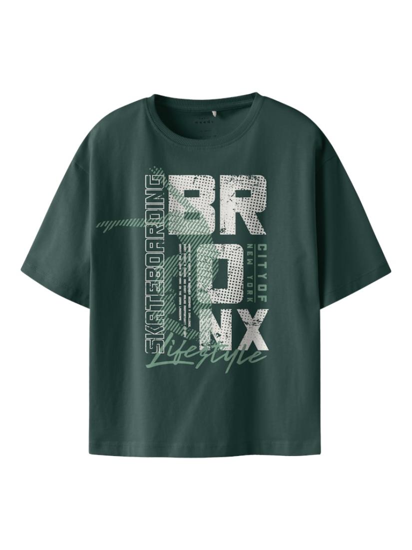 Μπλούζα κοντομάνικη αγόρι "Bronx" πράσινη